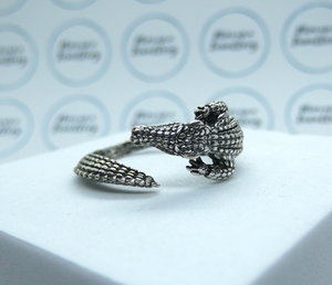 Adjustable Crocodile Ring, Alligator Ring