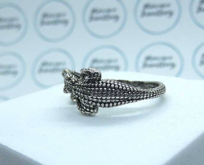 Adjustable Crocodile Ring, Alligator Ring