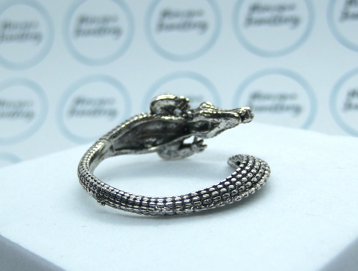 Adjustable Crocodile Ring, Alligator Ring