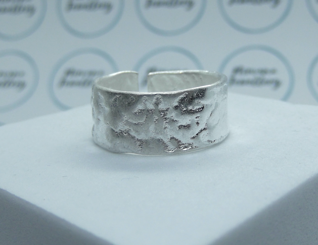 Adjustable Hammered Ring, Textured Ring