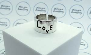 Adjustable Love Ring - Love Band Ring