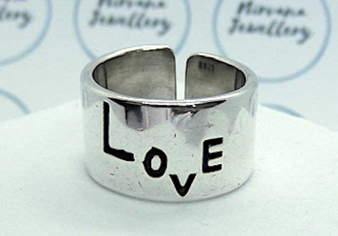 Adjustable Love Ring - Love Band Ring