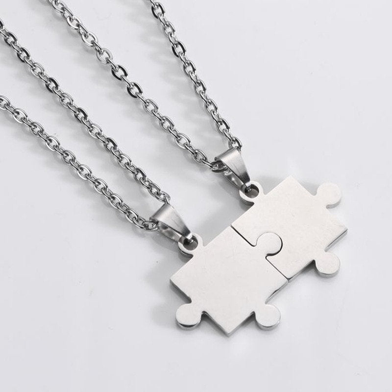 Round Puzzle Piece Necklace – The Puzzle Nerds