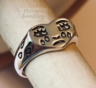 Adjustable Crying Face Tears Ring