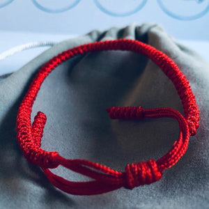 Lucky Red Tibetan Buddhist Bracelet