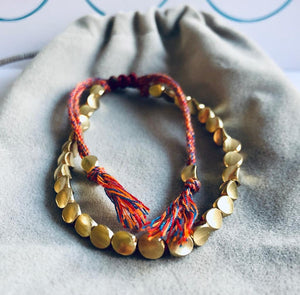 Handmade Tibetan Copper Bead Bracelet