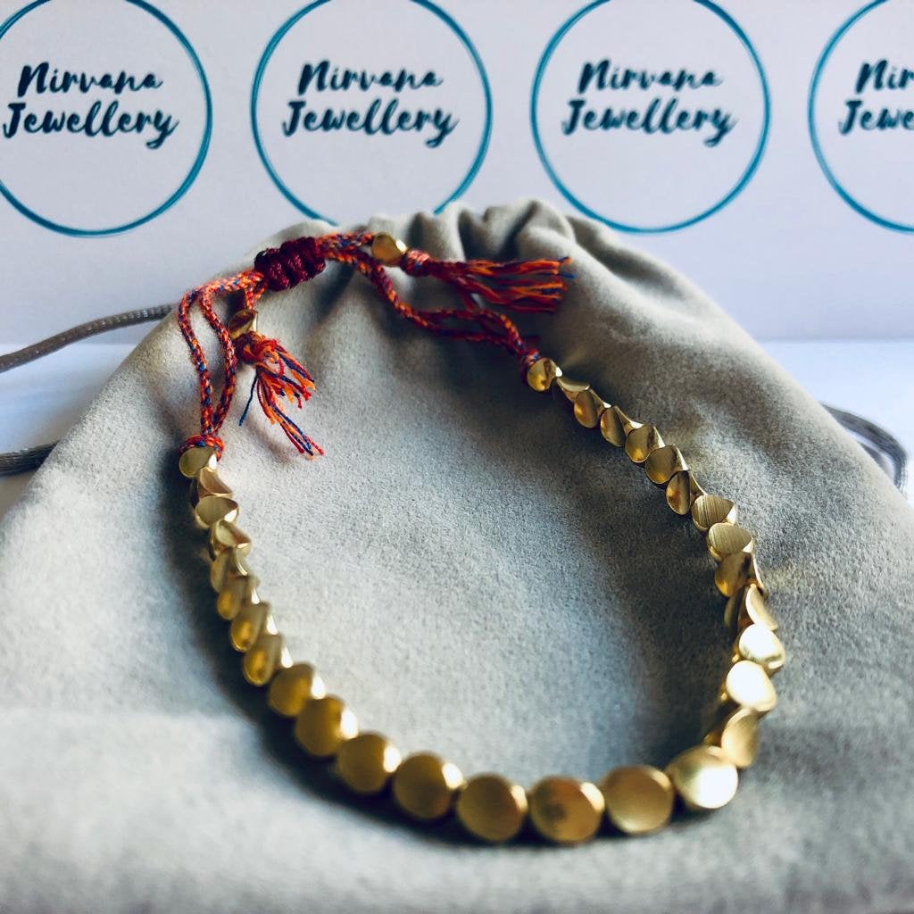 Handmade Tibetan Copper Bead Bracelet for Women Adjustable Rope Chain Men  Bracelets Gold Color Braided Boho Vintage Jewelry Gift - AliExpress